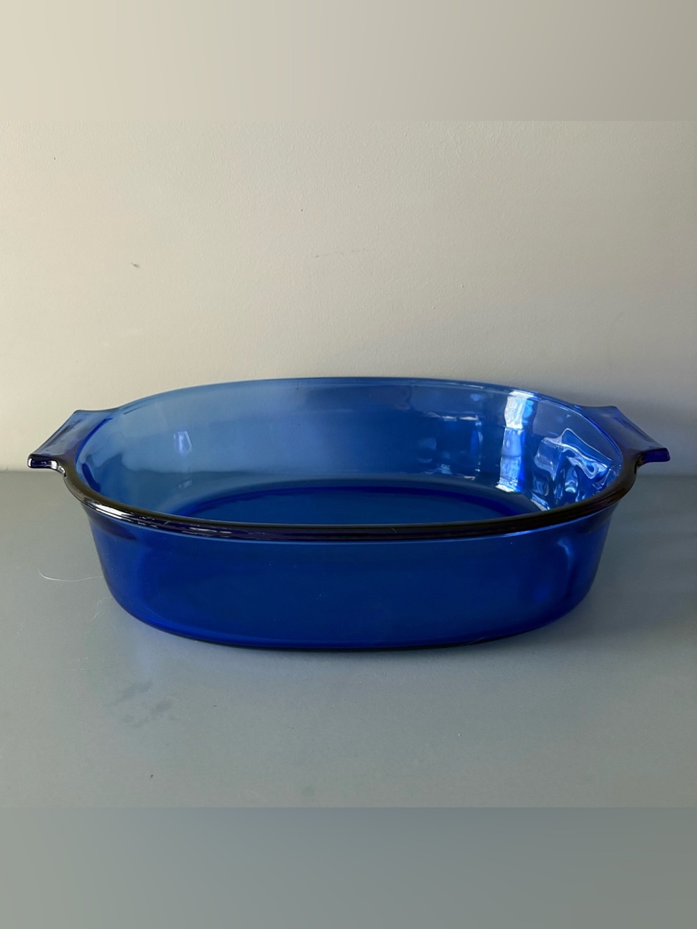 Pyrex Cobalt Blue 2.5 quart Open Roaster 702